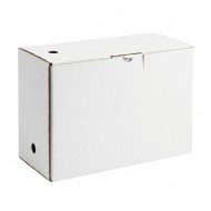 Cutie arhivare documente A4 carton ondulat alb 375 x 155 x 255 mm birou Adison